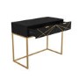 Black Dressing Table with 2 Storage Drawers - Zhara