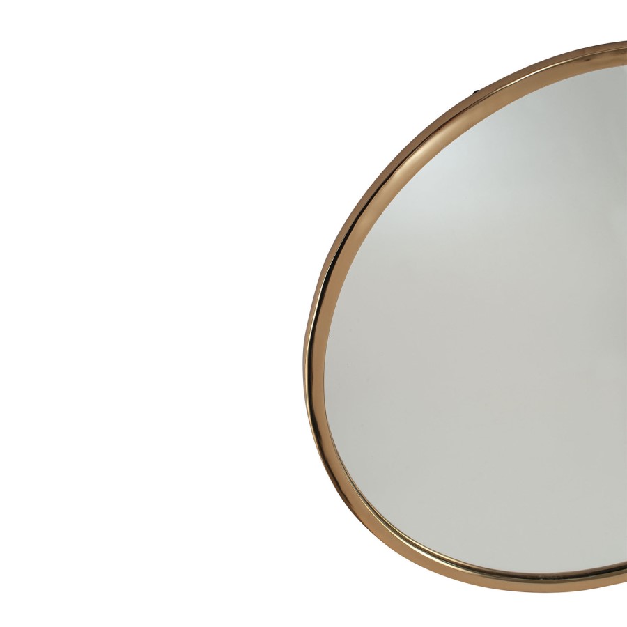 GRADE A2 - Jenson Gold Round Wall Mirror