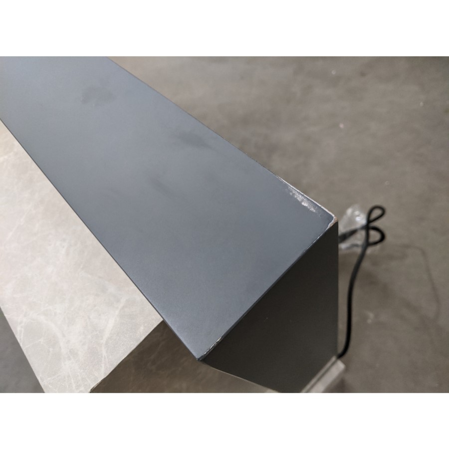 GRADE A2 - Grey Concrete Effect Freestanding Alexa Electric Fireplace - Amberglo