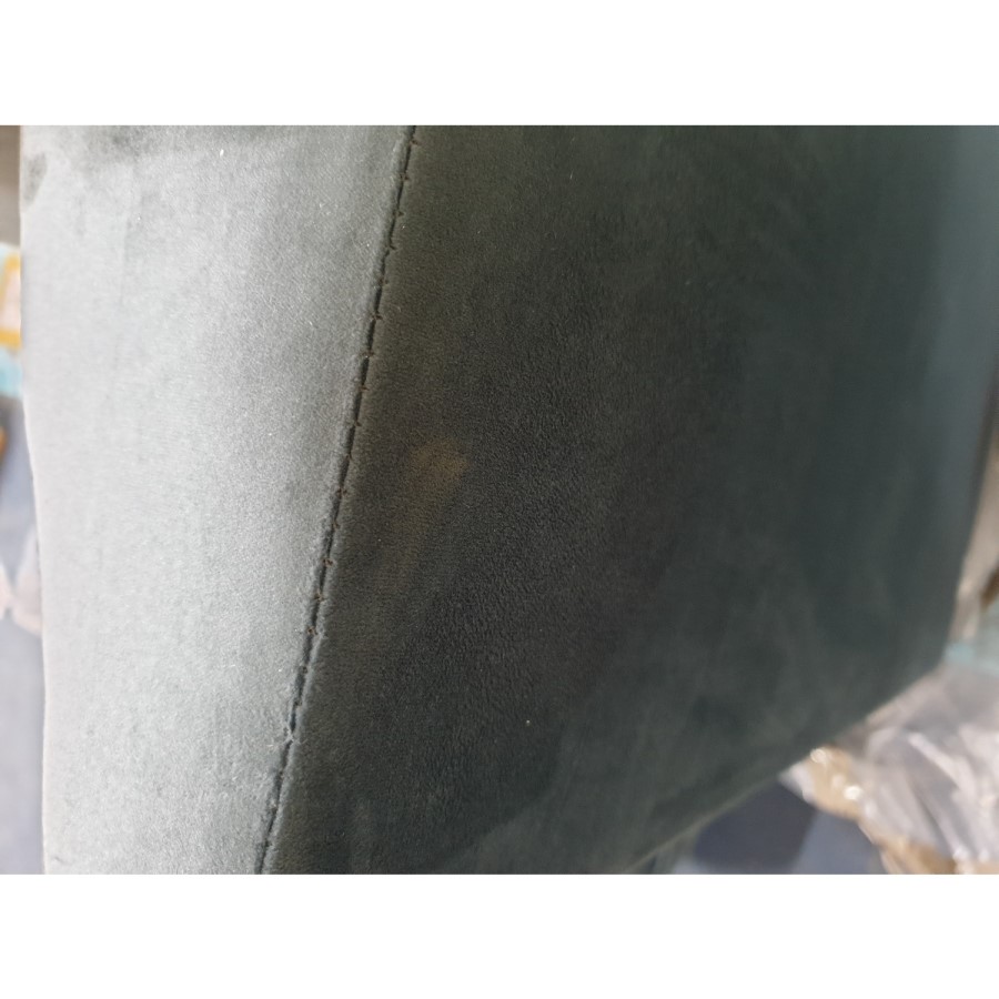 GRADE A2 - Petrol Blue Velvet Loveseat - Payton