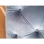 GRADE A2 - Buttoned Velvet Footstool in Teal - Cole