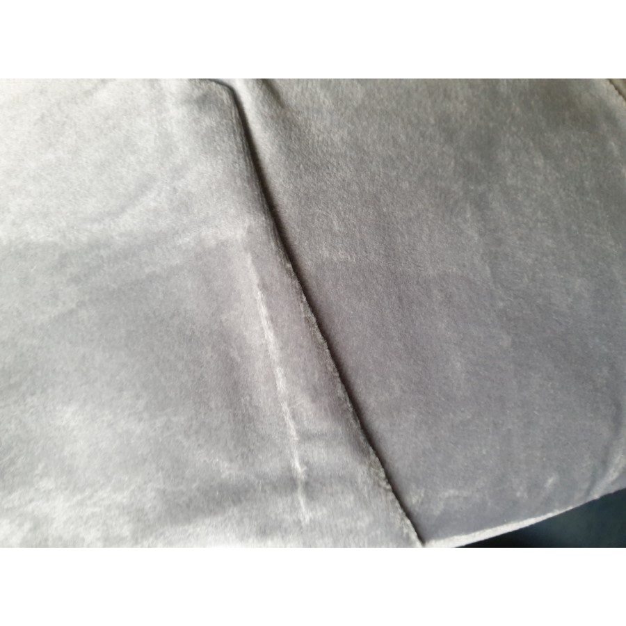 GRADE A2 - Silver Grey Velvet Armchair - Payton