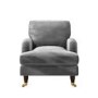 Silver Grey Velvet Armchair - Payton