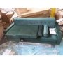 GRADE A2 - Green 3 Seater L Shaped Sofa in Velvet - Left Hand Facing - Idris