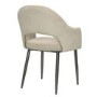 GRADE A2 - Set of 2 Beige Fabric Dining Chairs - Colbie