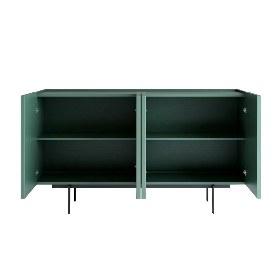 Large Green Sideboard with 4 Doors - Helmer