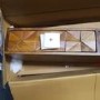 GRADE A2 - Narrow Console Table in Dark Wood with 2 Storage Drawers - Freya