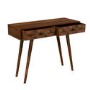 GRADE A2 - Narrow Console Table in Dark Wood with Drawers - Freya
