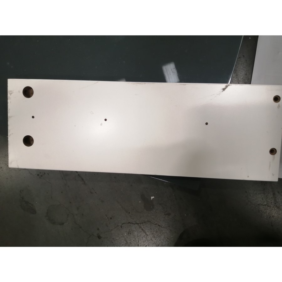 GRADE A2 - Dark Grey High Gloss 2 Drawer Bedside Table with Legs - Valencia