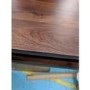 GRADE A2 - Walnut Solid Wood Office Desk with Curved Legs - Piper