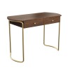 Walnut Dressing Table with 2 Drawers - Piper