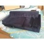 GRADE A2 - Navy Blue Velvet 3 Seater L Shaped Sofa  - Left Hand Facing - Idris