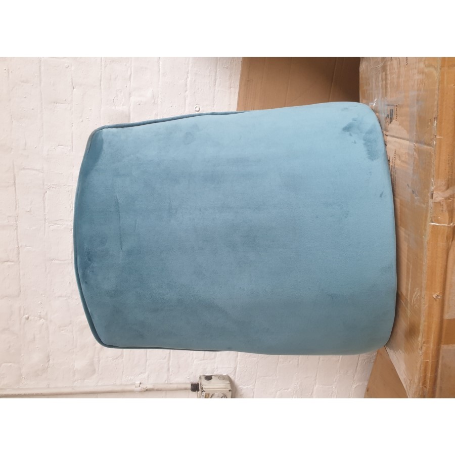 GRADE A2 - Set of 2 Teal Velvet Dining Chairs - Penelope