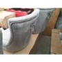GRADE A2 - Set of 2 Grey Knocker Chairs in Velvet with Chrome Legs & Studs - Jade Boutique 
