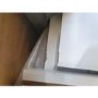 GRADE A2 - White High Gloss Dressing Table with 2 Drawers and a Gold Trim - Isabella