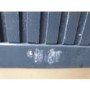 GRADE A2 - Maya Art Deco 2 Drawer Bedside Table in Dark Grey
