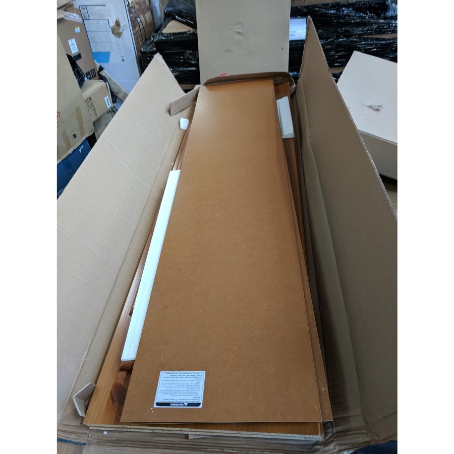 GRADE A2 - Solid Pine Double Wardrobe with Drawers - Hamilton