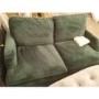 GRADE A2 - Dark Green Velvet 2 Seater Pull Out Sofa Bed - Payton