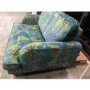 GRADE A3 - Floral Loveseat Armchair in Teal - Payton