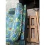 GRADE A3 - Floral Loveseat Armchair in Teal - Payton