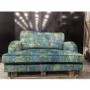 GRADE A3 - Floral Loveseat Armchair in Teal - Payton