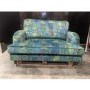 GRADE A3 - Floral Loveseat Armchair in Teal - Payton