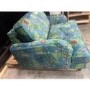 GRADE A3 - Floral Loveseat Armchair in Teal - Payton