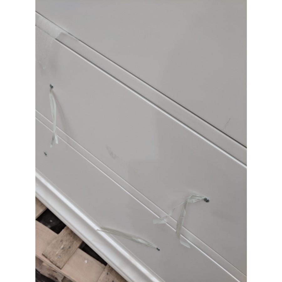 GRADE A2 - White 3 + 2 Drawer Chest of Drawers - Olivia