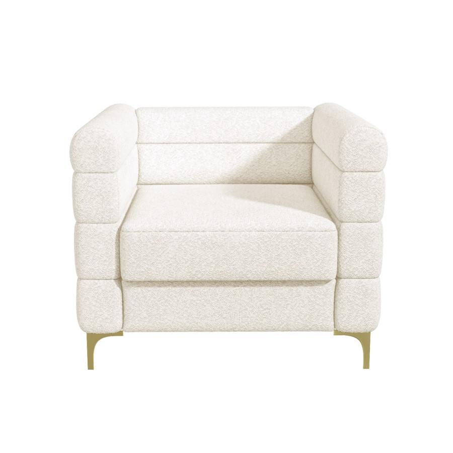 GRADE A2 - Cream Boucle Armchair - Astrid