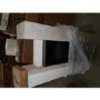 GRADE A2 - White and Grey Concrete Effect Wall Mounted Alexa Electric Fireplace - Amberglo