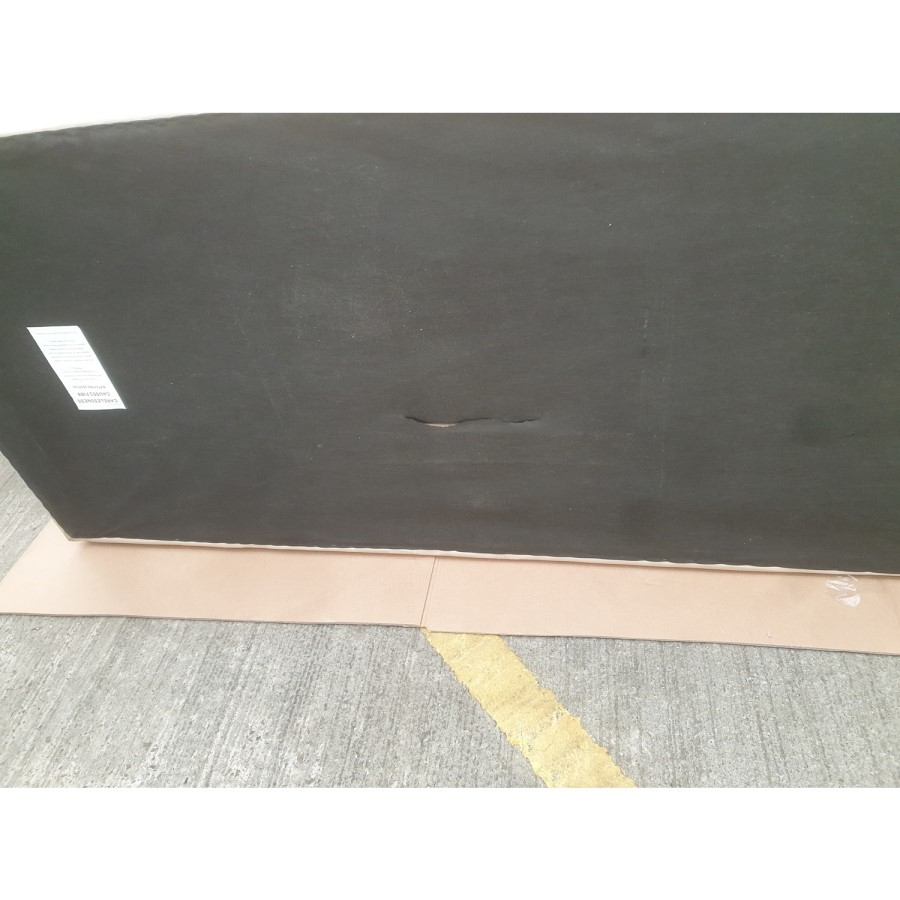 GRADE A2 - Scandi Beige Faux Leather 3 Seater Sofa - Lorelei