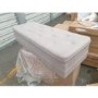 GRADE A2 - Safina End-of-Bed Ottoman Storage Bench in Beige Fabric with Button Detail