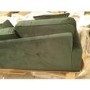 GRADE A2 - Dark Green Velvet 2 Seater Sofa - Payton
