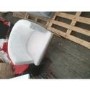 GRADE A2 - Off White Velvet Dressing Table Chair with Pleated Detail - Zelena