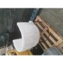GRADE A2 - Off White Velvet Dressing Table Chair with Pleated Detail - Zelena