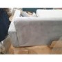 GRADE A2 - Grey 3 Seater L Shaped Sofa in Velvet - Left Hand Facing - Idris