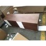 GRADE A2 - Walnut Sideboard with Drawers & Sliding Doors - Briana 