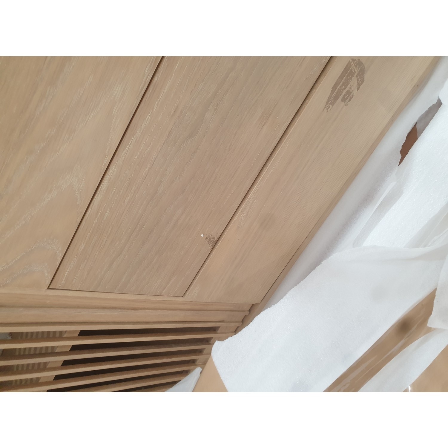 GRADE A2 - Large Light Oak Sideboard with Drawers - Jarel - Furniture123