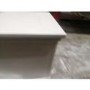 GRADE A2 - White 2 Drawer Bedside Table - Georgia
