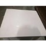 GRADE A2 - White 2 Drawer Bedside Table - Georgia