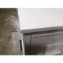 GRADE A2 - White 2 Drawer Bedside Table - Georgia