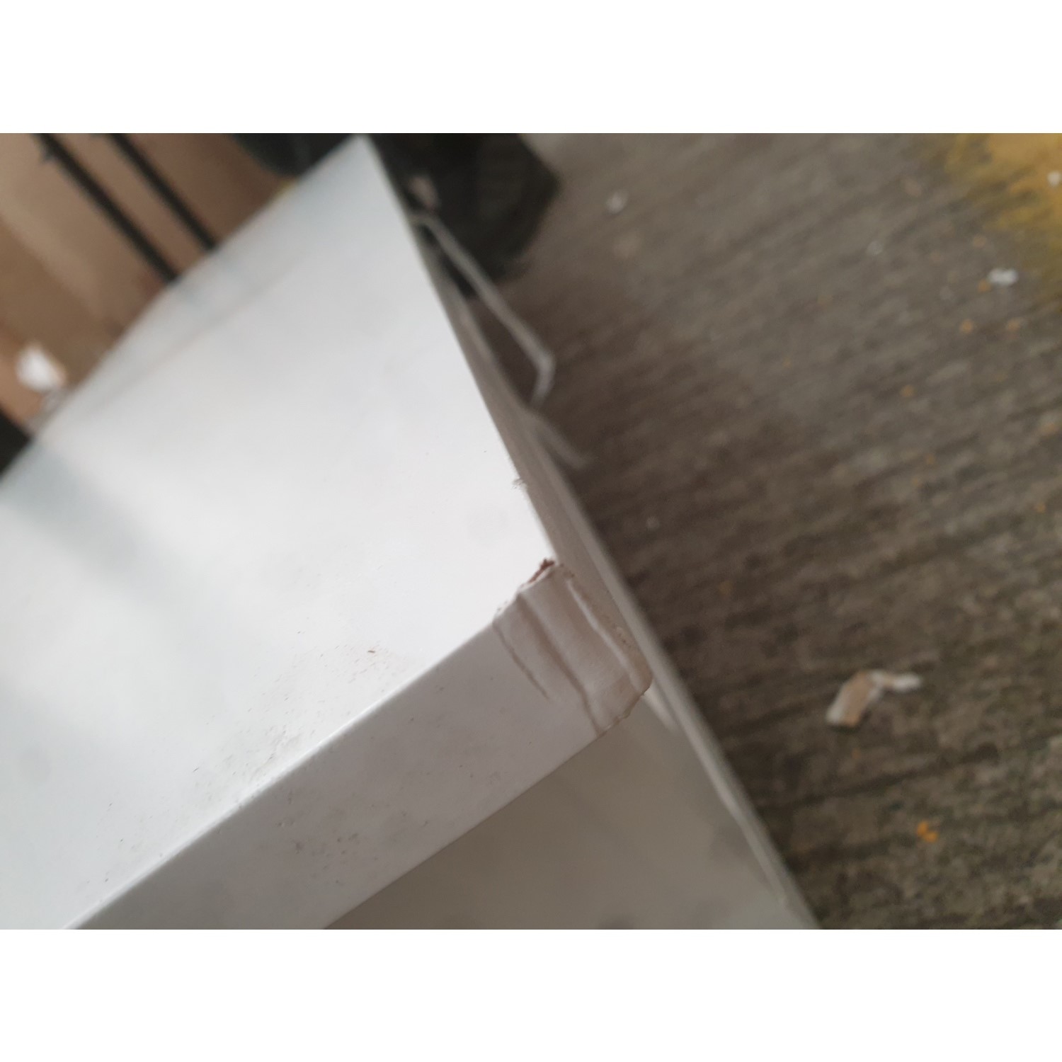 GRADE A2 Narrow Grey Console Table with Drawers Elms Furniture123