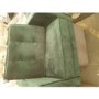 GRADE A2 - Mid Century Quilted Green Velvet Armchair with Button Detail - Elba