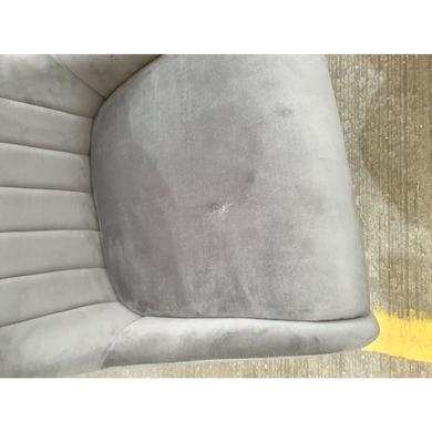 GRADE A2 - Charcoal Velvet Bar Stool with Back - 77cm - Macie