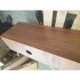 GRADE A2 - Solid Walnut TV Unit with Sliding Doors & Drawers TV's up to 70" - Briana