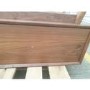 GRADE A2 - Solid Walnut TV Unit with Sliding Doors & Drawers TV's up to 70" - Briana