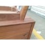 GRADE A2 - Solid Walnut TV Unit with Sliding Doors & Drawers TV's up to 70" - Briana