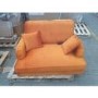 GRADE A2 - Opulence Orange Velvet Loveseat - Payton