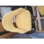 GRADE A2 - Set of 2 Mustard Yellow Fabric Dining Chairs - Colbie