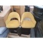 GRADE A2 - Set of 2 Mustard Yellow Fabric Dining Chairs - Colbie